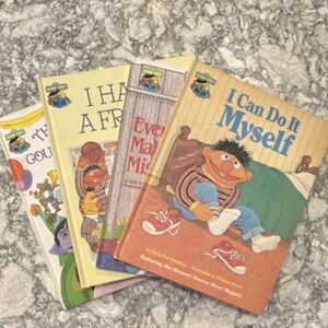 Vintage, 1981, Western Publishing Sesame Street Book Club Lot, Hardcover,